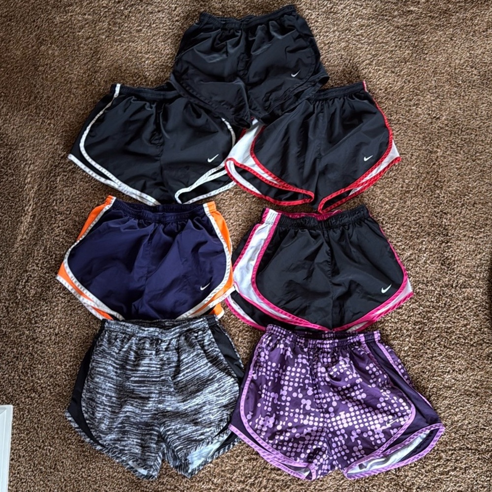 Lot of 7 Nike Women's Athletic Shorts Set XS